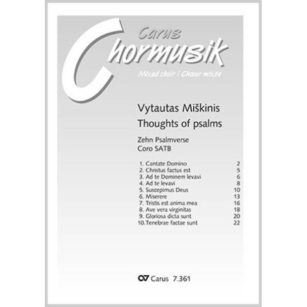 Miskinis: Psalmverse. Thoughts of Psalms