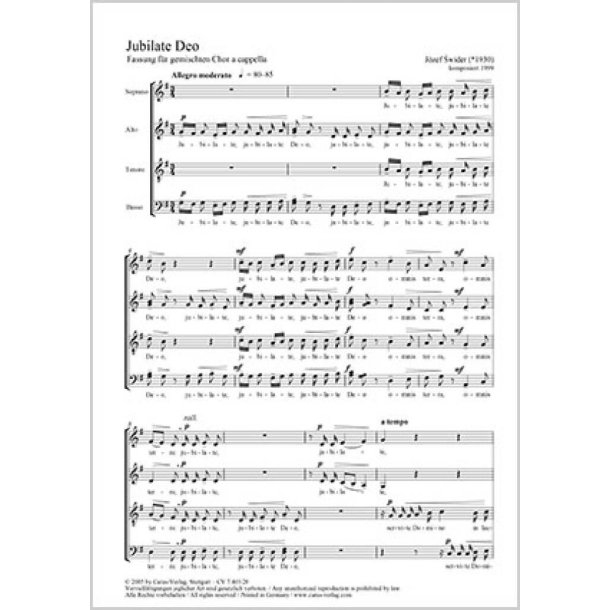 Jubilate Deo : G-Dur