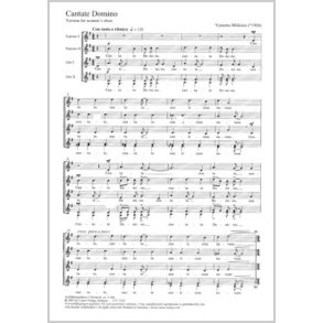 Cantate Domino : G-Dur