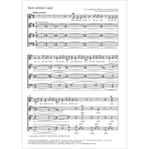 Kein schöner Land : G major