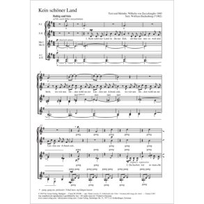 Kein schöner Land : G major