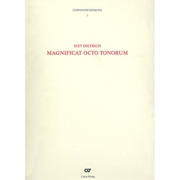 Magnificat Octo Tonorum [CONVIVIVM MVSICVM, Bd.1]