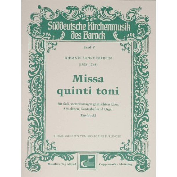 Missa quinti toni : C-Dur