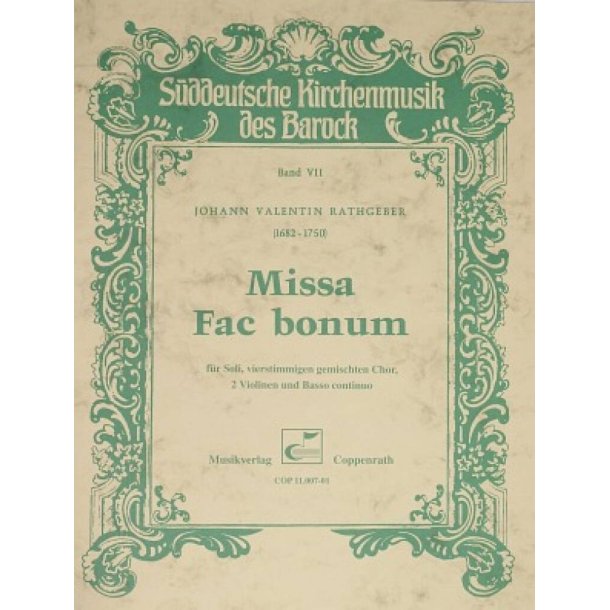 Missa Fac bonum : G-Dur
