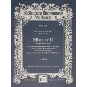 Missa ex D : D-Dur