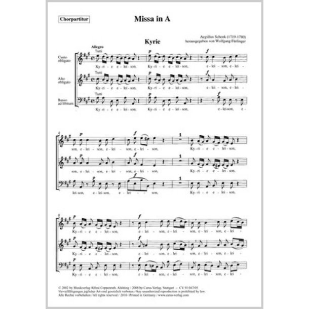 Missa in A : A-Dur