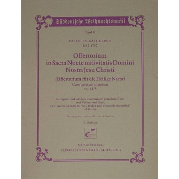 Offertorium in Sacra Nocte nativitatis Domini : nostri Jesu Christi