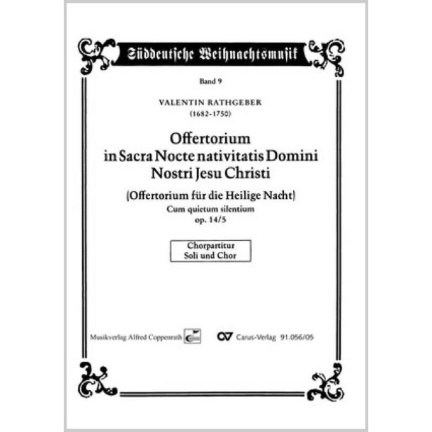 Offertorium in Sacra Nocte nativitatis Domini : nostri Jesu Christi