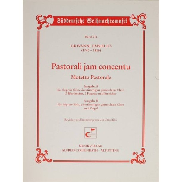 Pastorali jam concentu : Motetto Pastorale