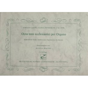 Octo toni ecclesiastici per Organo
