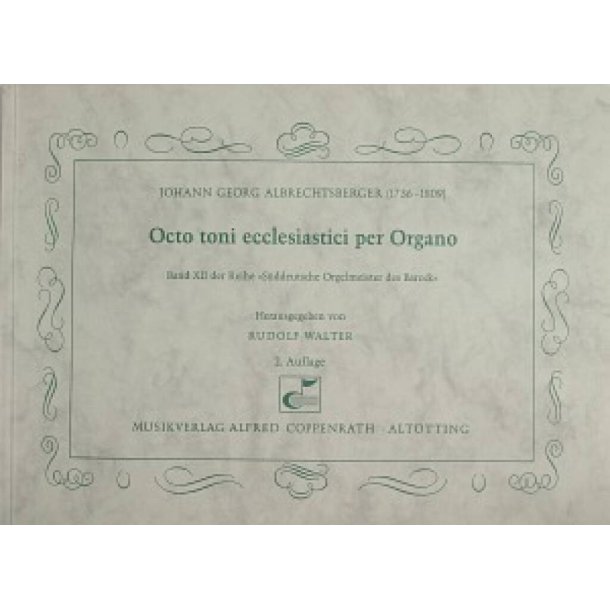 Octo toni ecclesiastici per Organo