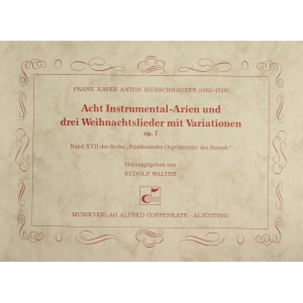 8 Instrumental-Arien und 3 Weihnachtslieder : mit Variationen