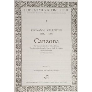 Canzona : Cor (Vl, Ob, Fl), Trb (Vc, Fg, Vga) & BC