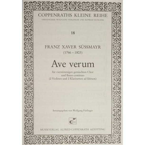 Ave verum : C-Dur
