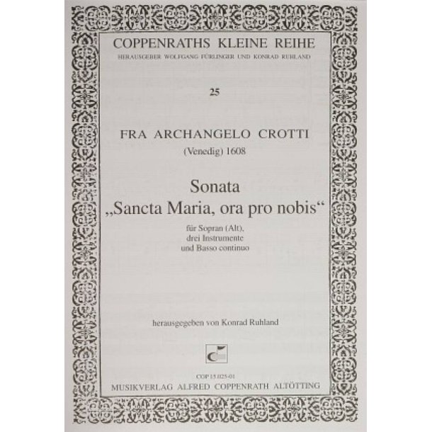 Sonata : Sancta Maria, ora pro nobis