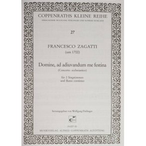 Domine, ad adiuvandum me festina : Concerto ecclesiastico