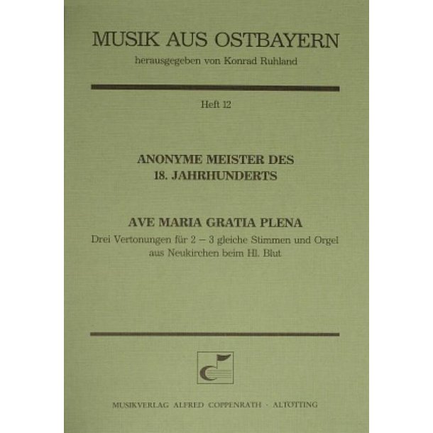 Drei Ave-Maria-Vertonungen