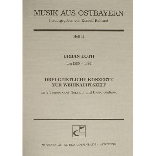 Urban: Drei geistliche Konzerte zur Weihnachtszeit