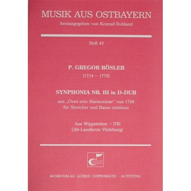 Synphonia Nr. III in D-Dur : aus: Oves octo Harmonicae von 1748