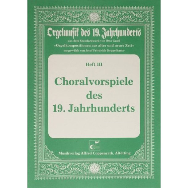 Choralvorspiele des 19. Jahrhunderts