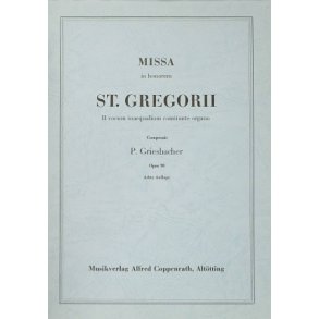Missa in honorem S. Gregorii : G-Dur