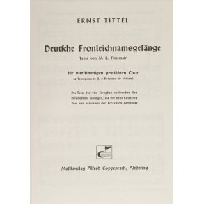 Deutsche Fronleichnamsgesänge