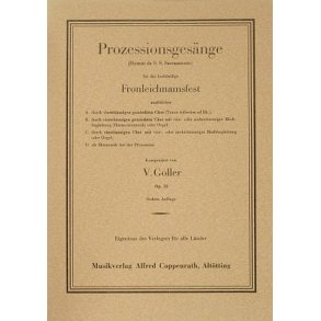 Goller, Prozessionsgesänge
