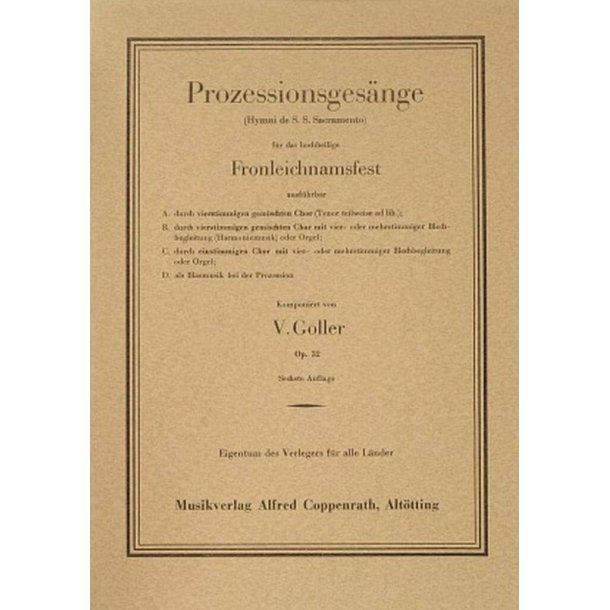 Goller, Prozessionsges&auml;nge