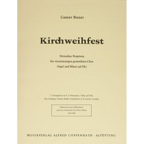 Kirchweihfest : Deutsches Proprium
