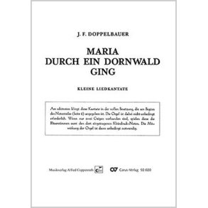 Maria durch ein Dornwald ging : Kleine Liedkantate