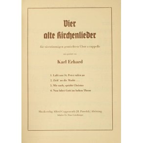 Erhard, 4 alte Kirchenlieder