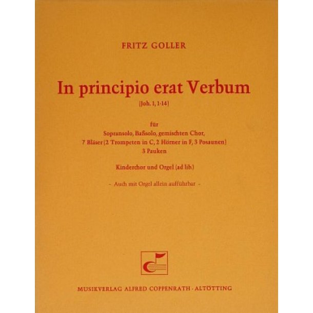 In principio erat Verbum : G-Dur