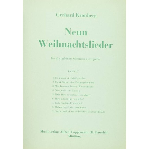 Kronberg: Neun Weihnachtslieder
