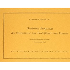 Dt Proprium Votivmesse zur Professfeier von Frauen