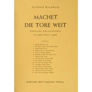 Kronberg: Fünfzehn Adventslieder