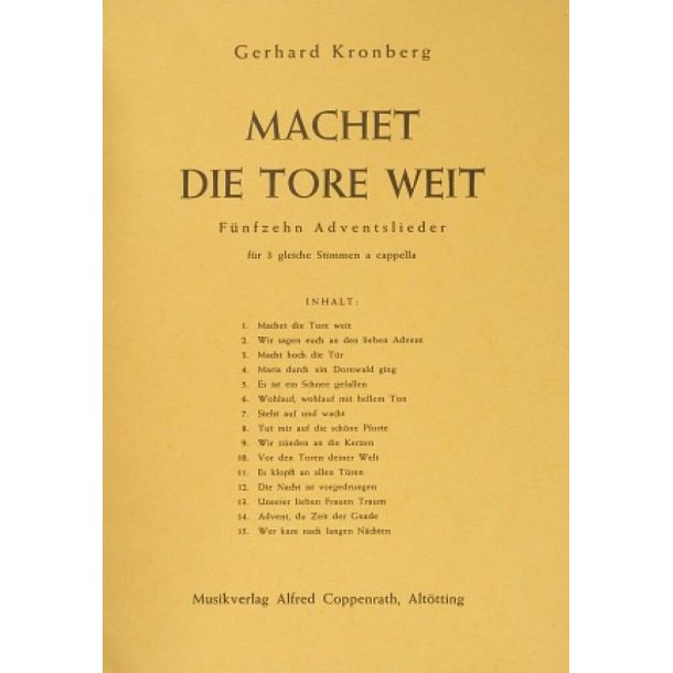 Kronberg: F&uuml;nfzehn Adventslieder