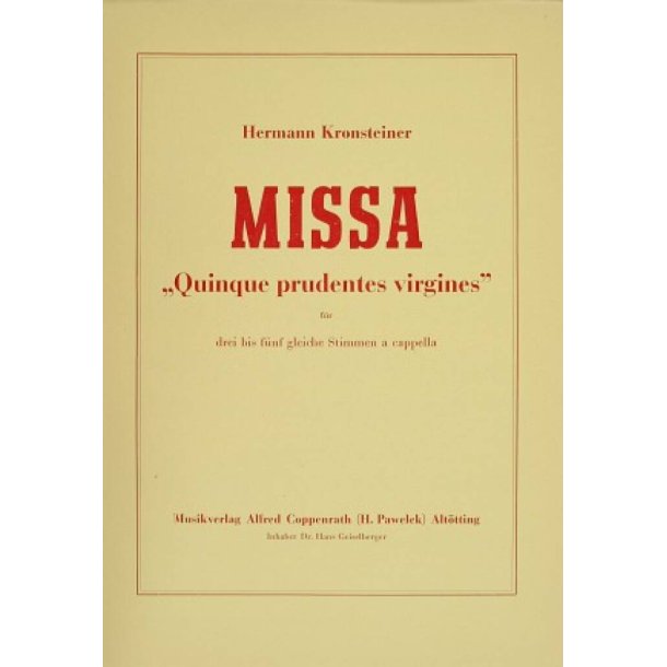 Missa : Quinque prudentes virgines