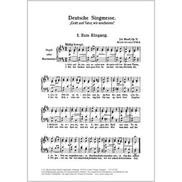 Deutsche Messe : Gott und Vater, wir erscheinen