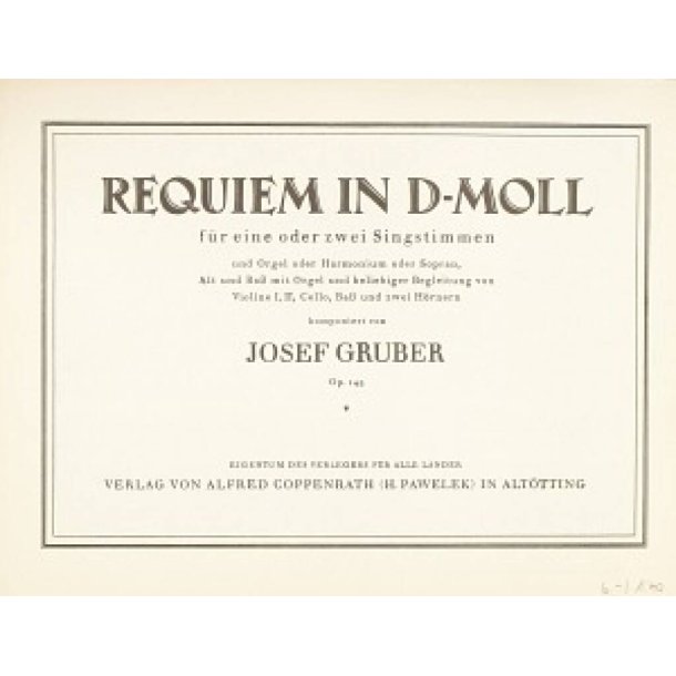 Requiem in d-Moll : d-Moll