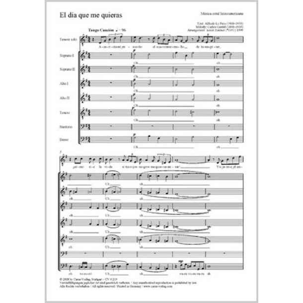 El dia que me quieras : G-Dur