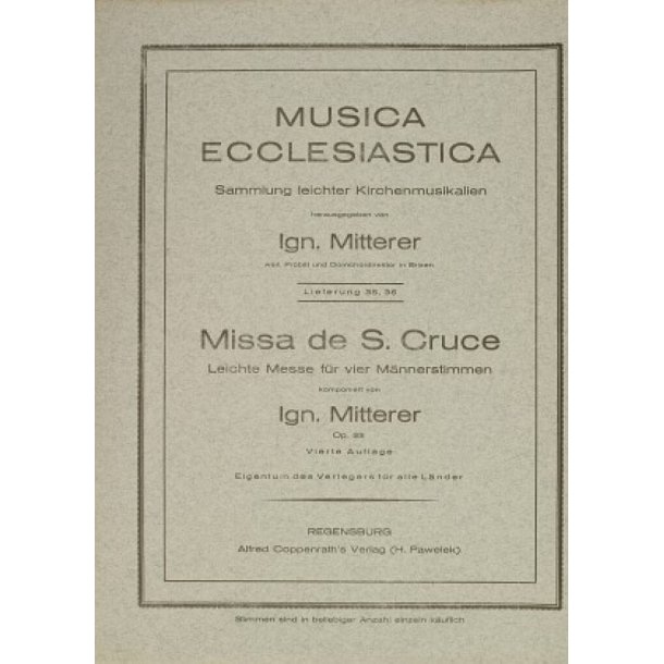 Missa de S. Cruce