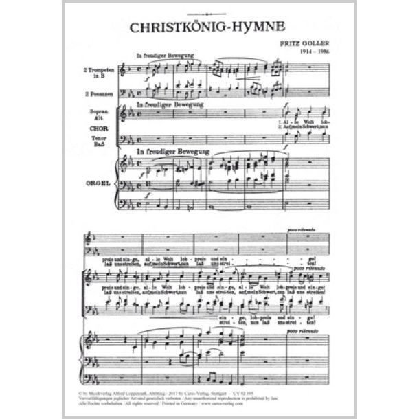 Christk&ouml;nigs-Hymne : Es-Dur