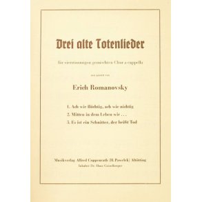 Romanovsky: Drei alte Totenlieder