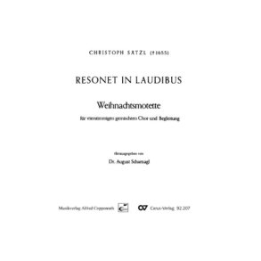 Resonet in laudibus : Weihnachtsmotette