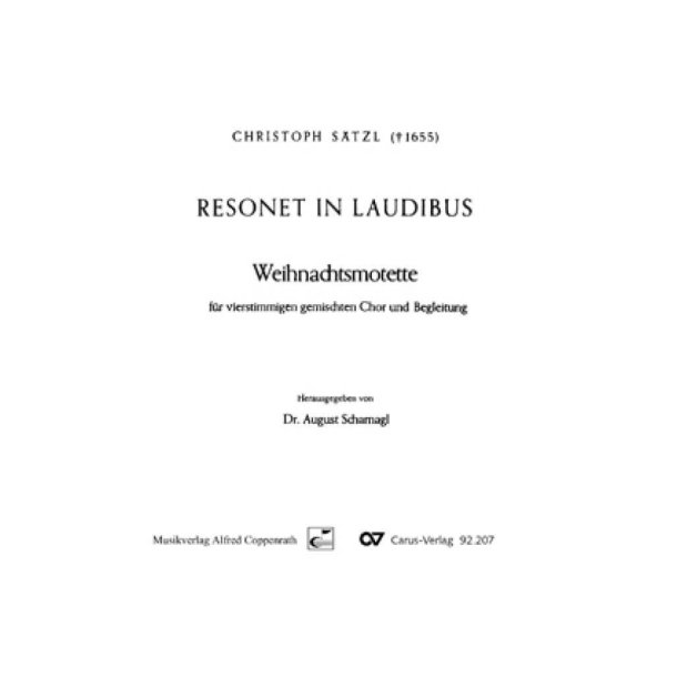 Resonet in laudibus : Weihnachtsmotette