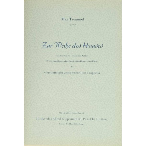 Zur Weihe des Hauses : C-Dur