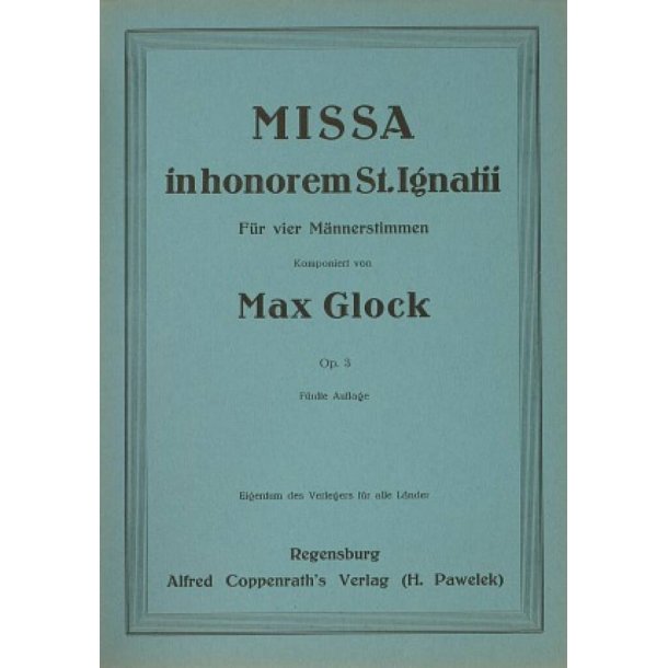 Missa in hon. St. Ignatii