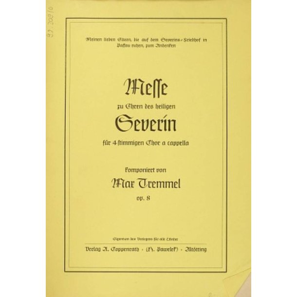 Messe zu Ehren des heiligen Severin