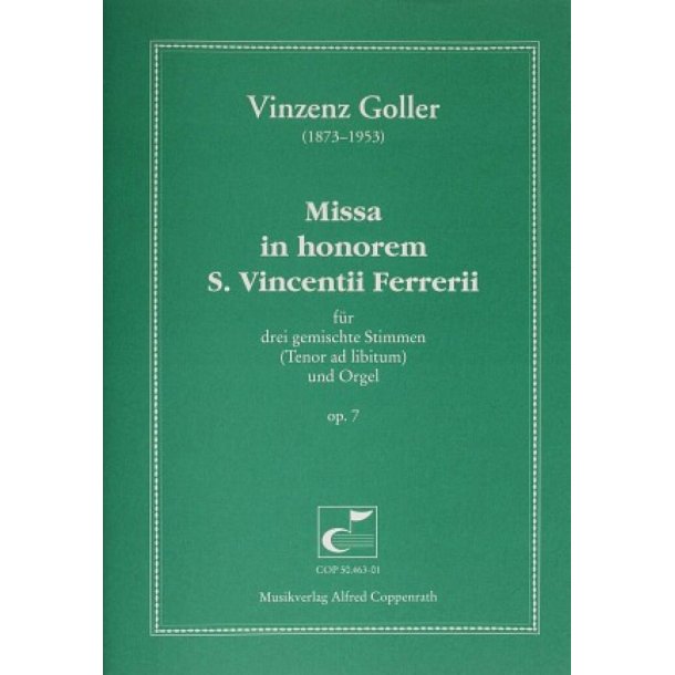 Missa in honorem Sancti Vincentii Ferrerii : F-Dur