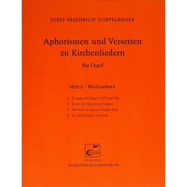 Aphorismen und Versetten zu Kirchenliedern Heft II : Weihnachten